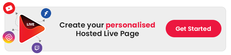 Create your personalised Hosted Live Page